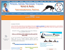 Tablet Screenshot of pilates.julianpersonaltrainer.com